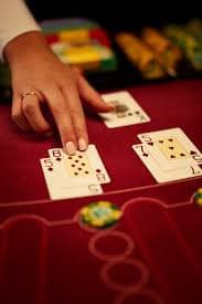 Live Koprok table with dealer and four-card hands laid out